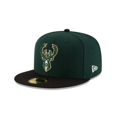 Milwaukee Bucks Gorra | New Era NBA 2tone 59fifty Fitted Cap Mexico - Verdes